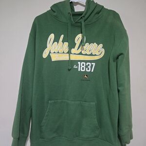 Womans John Deere Green Hoodie Size XL